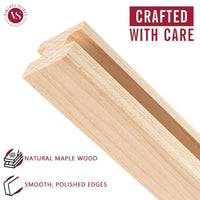 20-Inch Basic Vintage Wood Drawer Slide, Center Guide Track, cut to size, (Corresponding metal slide sold separately) Vintage Slides