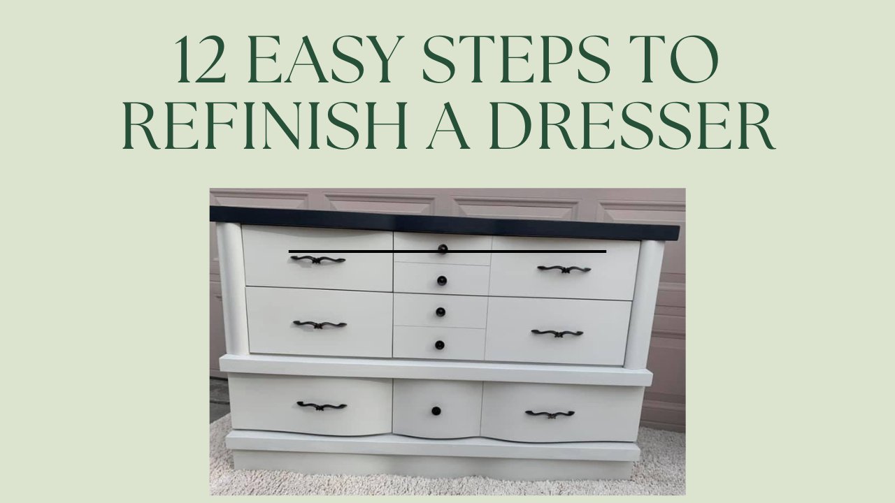 12 Easy Steps to Refinishing a Dresser - Vintage Slides