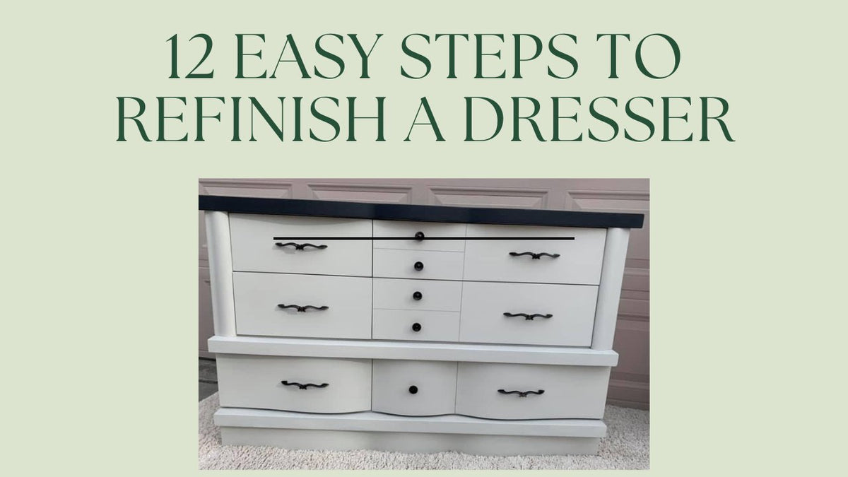 12 Easy Steps to Refinishing a Dresser Vintage Slides