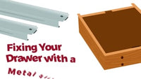 14-inch Basic Metal Drawer Slide, center under drawer track--(Corresponding wood slide sold separately)