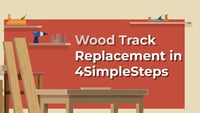 20-Inch Basic Vintage Wood Drawer Slide, Center Guide Track, cut to size, (Corresponding metal slide sold separately)