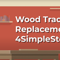 20-Inch Basic Vintage Wood Drawer Slide, Center Guide Track, cut to size, (Corresponding metal slide sold separately)