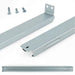 13 inch Basic Metal Drawer Slide, center under drawer track - Vintage Slides