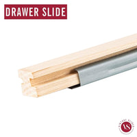 14-inch Basic Metal Drawer Slide, center under drawer track--(Corresponding wood slide sold separately) Vintage Slides 