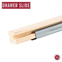 15-inch Basic Metal Drawer Slide, center under drawer track--(Corresponding wood slide sold separately) drawer slides Vintage Slides 