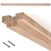 20-Inch U-shaped Vintage Wood Drawer Slide, Center Guide Track, cut to size, (Corresponding metal slide sold separately) Vintage Slides 
