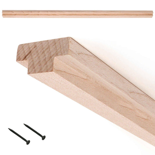 20-Inch Wide-T Vintage Wood Drawer Slide, Center Guide Track, cut to size, (Corresponding metal slide sold separately) Vintage Slides 